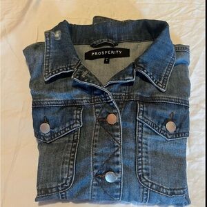 blue denim jacket
